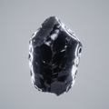 Raw Black Obsidian - Simple Background